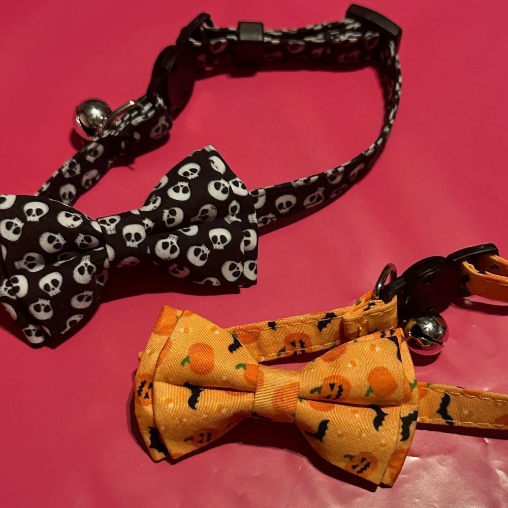 Halloween adjustable Cat Collars Pet Yorkie